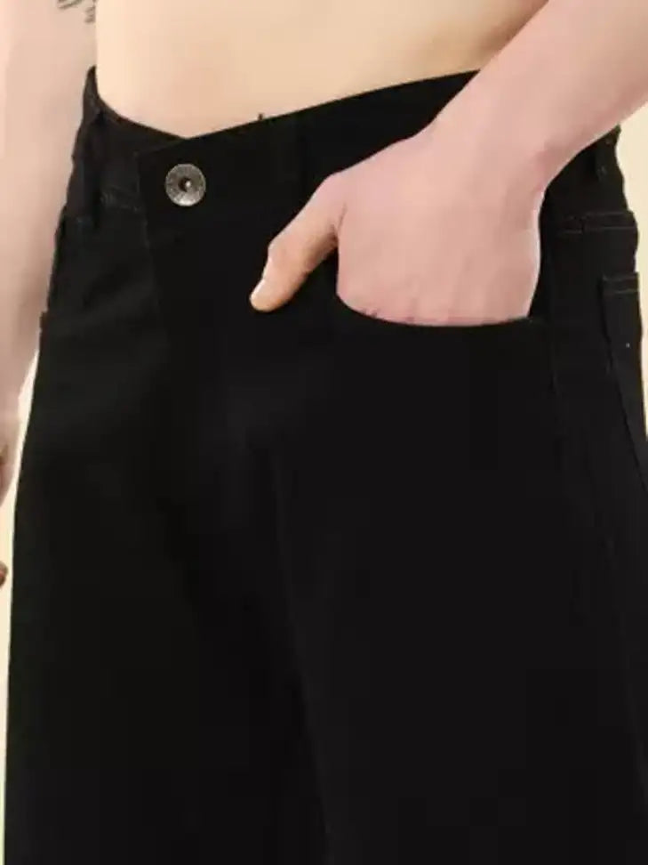 Worn Edge Black Denim