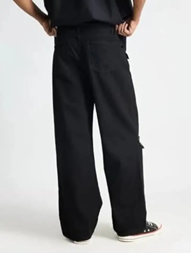 Worn Edge Black Denim