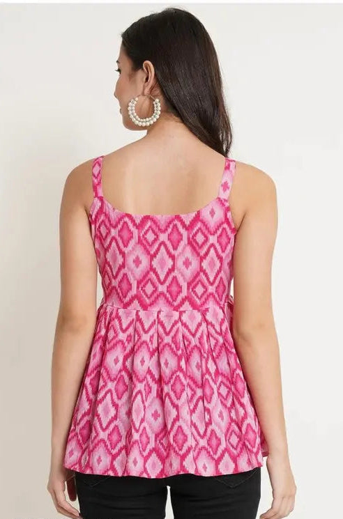 Pink Boho Bloom kurti