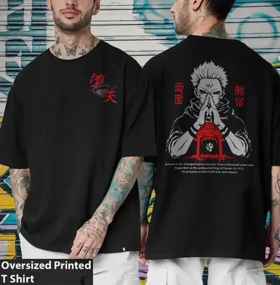 Ryomen Sukuna King of Curses Oversized Tee - My Store