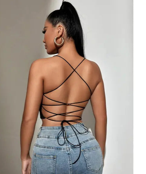 SwissVogue Noir Embrace Crop