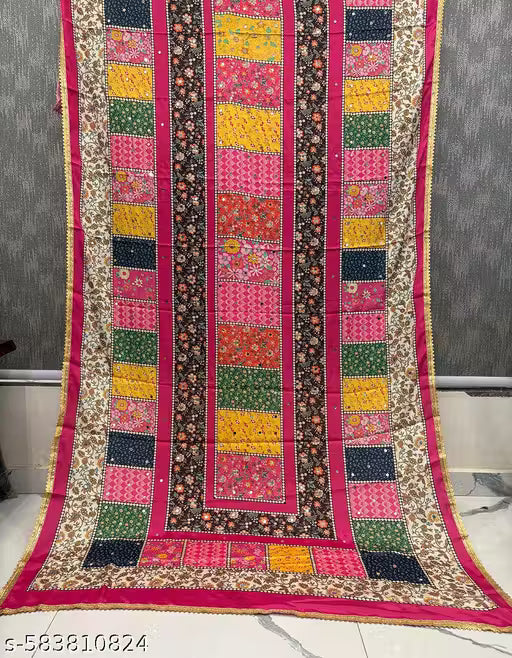 "Sindoori" Patchwork Lehenga
