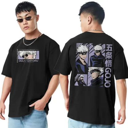 Men's Oversized Jujutsu Kaisen Satoru Gojo Graphic Tee - My Store