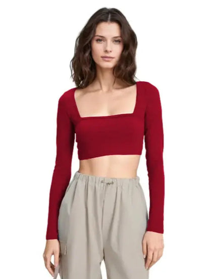 Zurich Ribbed Square Top - My Store