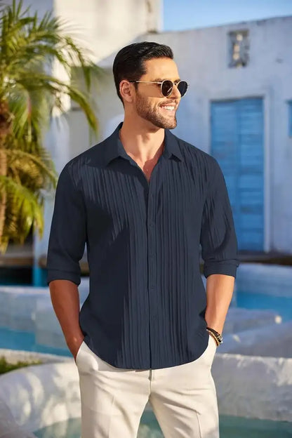 Aura Deep Indigo Shirt - My Store