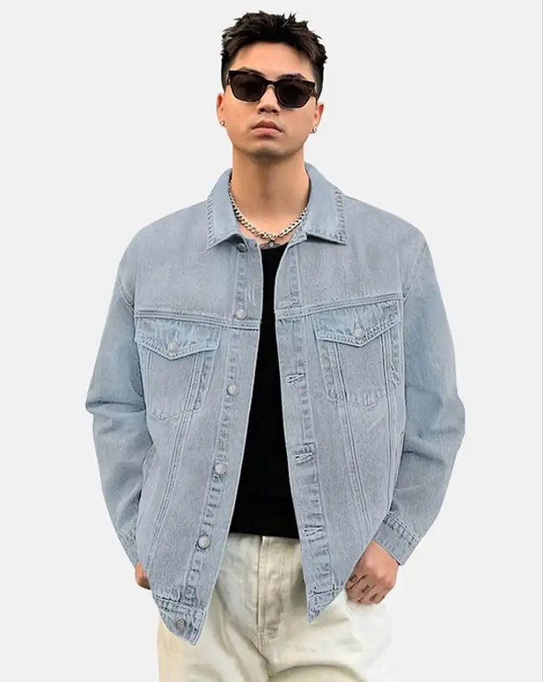 Classic Light Wash Trucker Denim Jacket - My Store