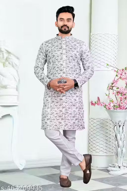 "Grey Matter" Modern Kurta - My Store