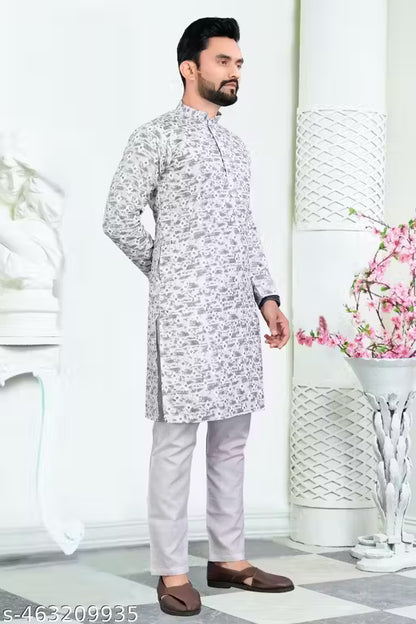 "Grey Matter" Modern Kurta - My Store