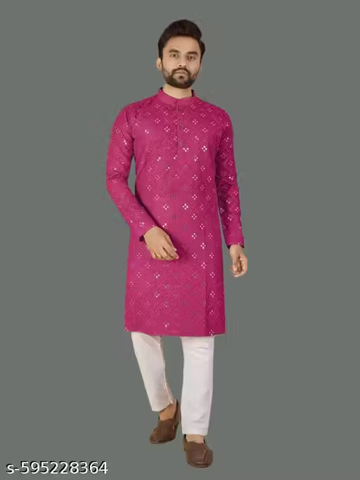'Fuchsia Fantasia' Kurta Set.