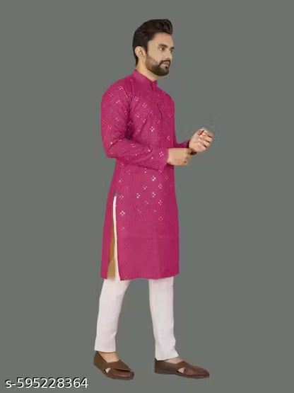 'Fuchsia Fantasia' Kurta Set. - My Store