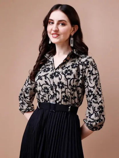 Refined Ensemble Midi Dress - My Store