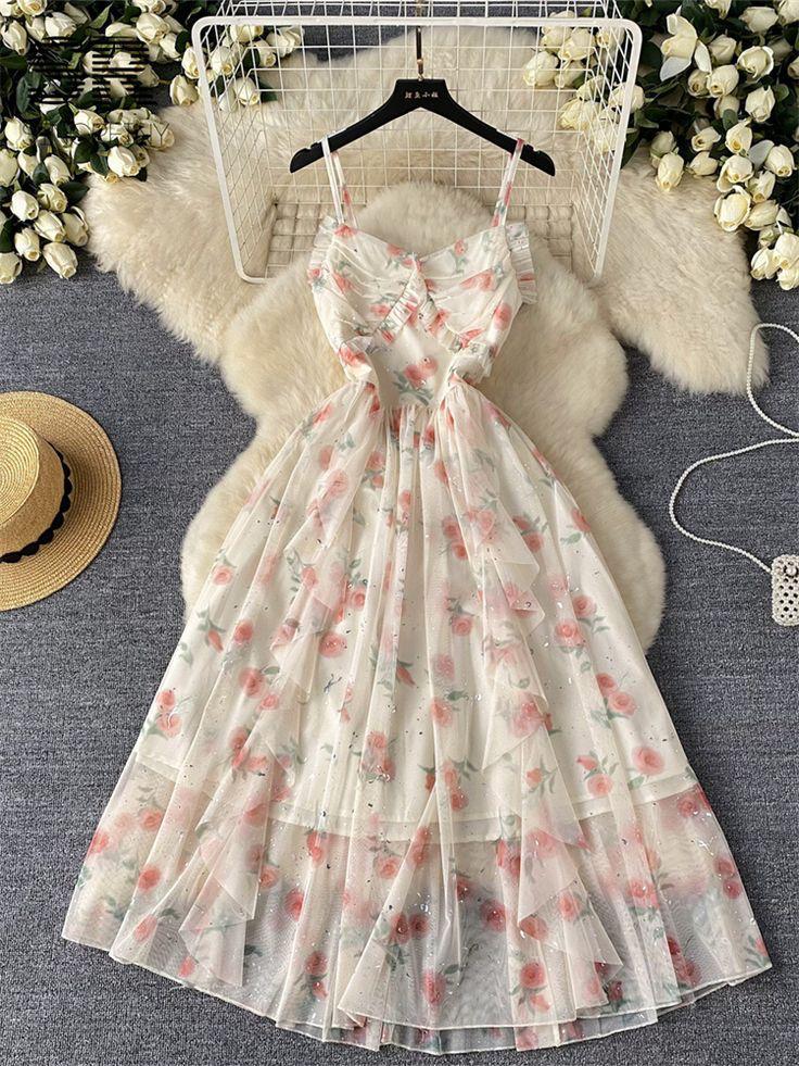 "Starlight" Floral Midi Dress - My Store