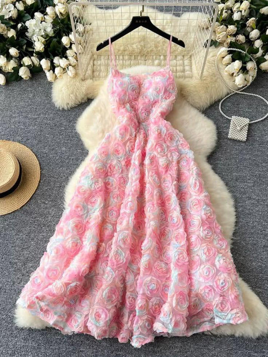 "Sweetpea" Rosette Dress - My Store