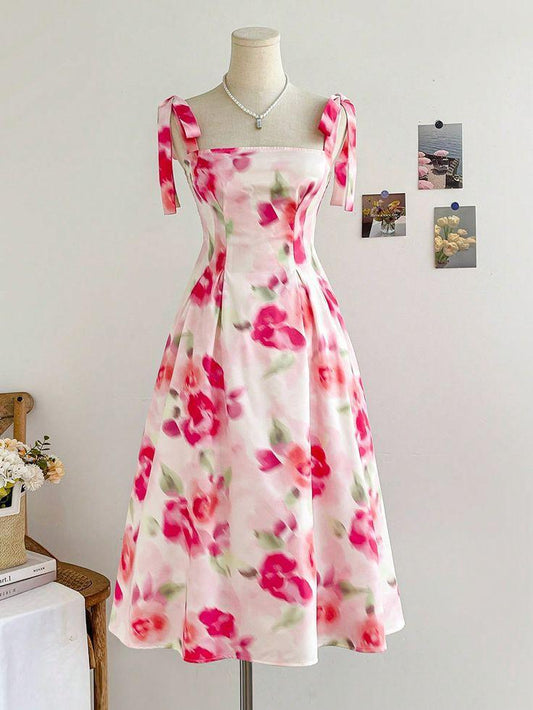 "Rosewater Picnic" A-line Dress - My Store