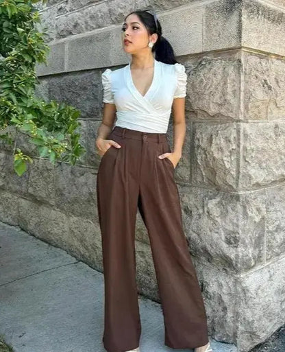 Mocha Elegance Trousers - My Store