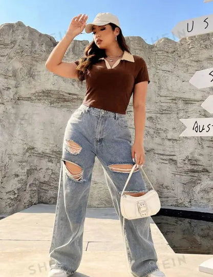 SwissVogue Essential Polo Crop - My Store