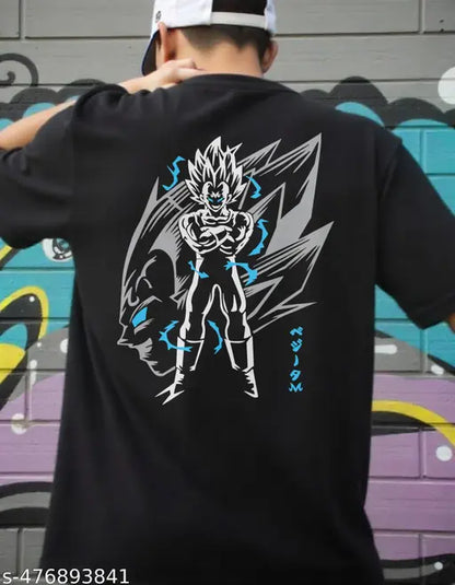Men's Oversized Dragon Ball Z Majin Vegeta Graphic Tee - My Store