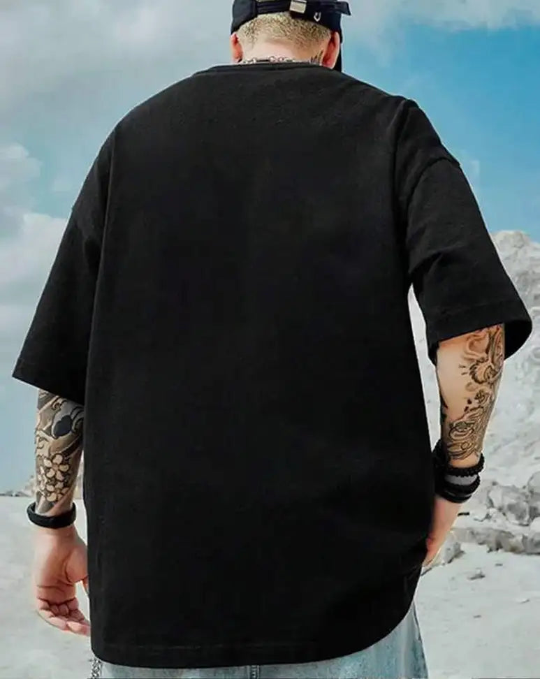 "Look At Me" Oversized Black T-Shirt