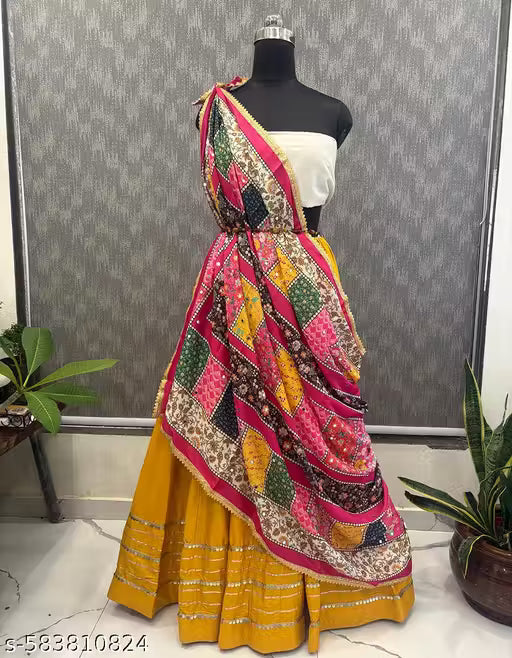 "Sindoori" Patchwork Lehenga