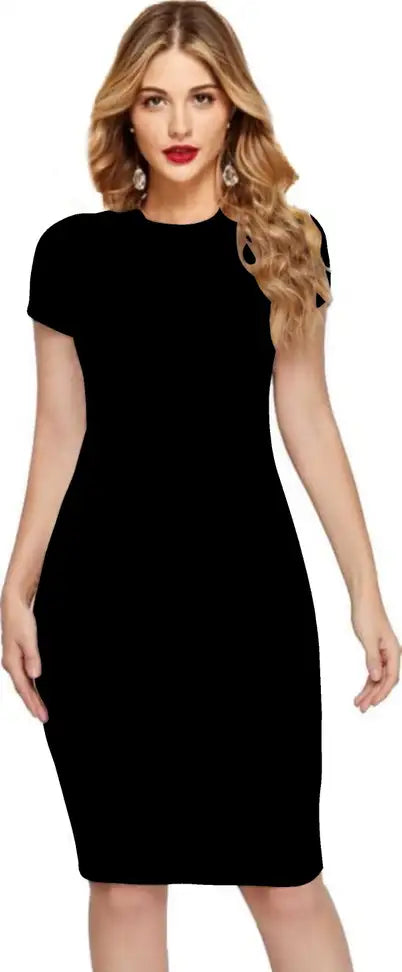 Noir Essential Bodycon Midi - My Store